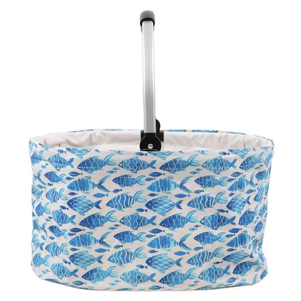 18" Fish Pattern Market Tote